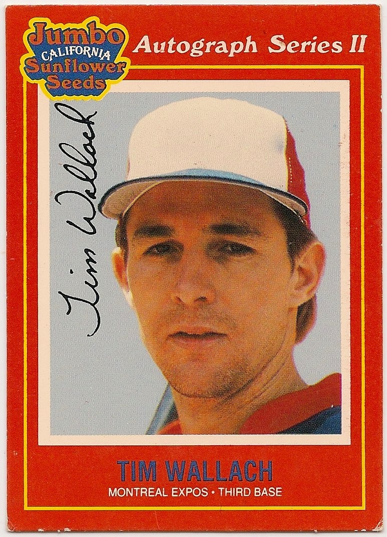 Tim Wallach 1991 Jumbo California Sunflower Seeds 23