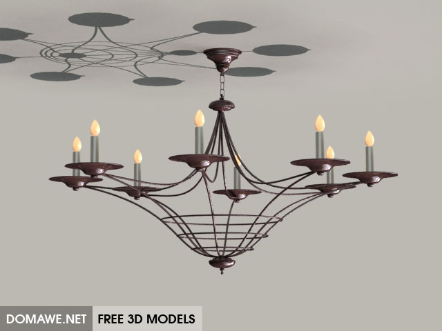 Domawe Net Luster Ceiling Lamp 3d Model Free Download 1