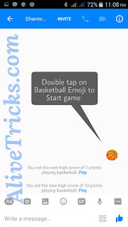 Trick to play basketball in messenger