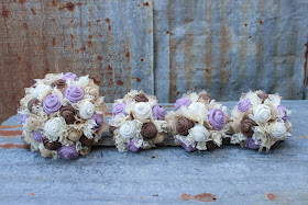 burlap bridal bouquet