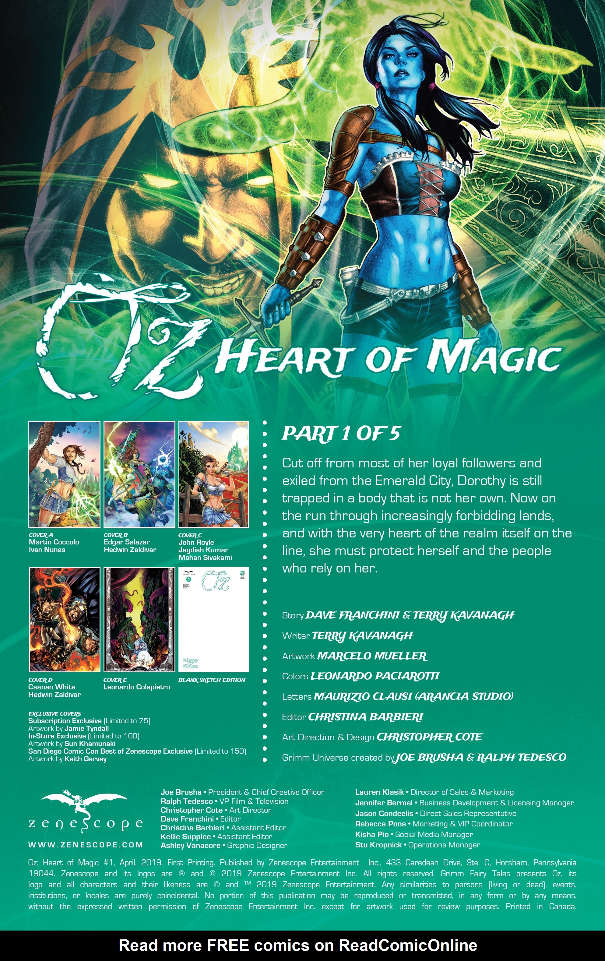 Read online Oz: Heart of Magic comic -  Issue #1 - 2