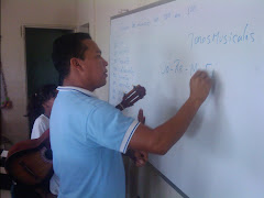 El Profesor Angel Cordero en las Practicas de Aguinaldos