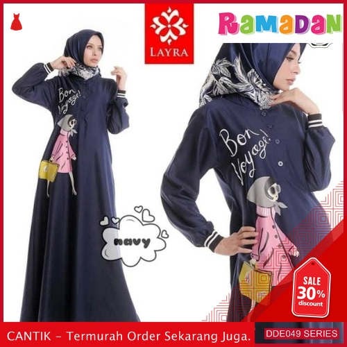 DDE049D43 Dress Brukat Alisa Biru Lebaran Benhur 2019 Terusan BMGShop
