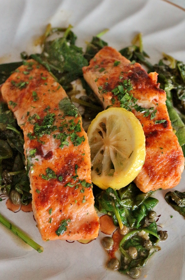 Mission Food GarlicLemon Salmon Piccata
