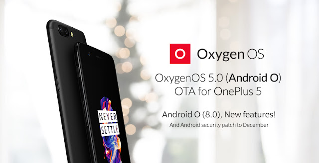 OnePlus 5 si aggiorna ad Android 8.0 Oreo