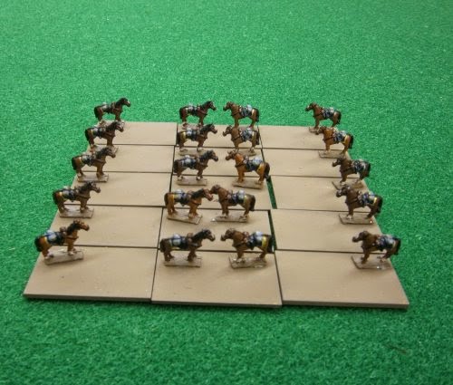 Dismounted cavalry stands
