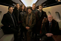 Mark Ruffalo Jesse Eisenberg Lizzy Caplan Woody Harrelson Dave Franco Daniel Radcliffe Michael Caine on set of Now You See Me 2