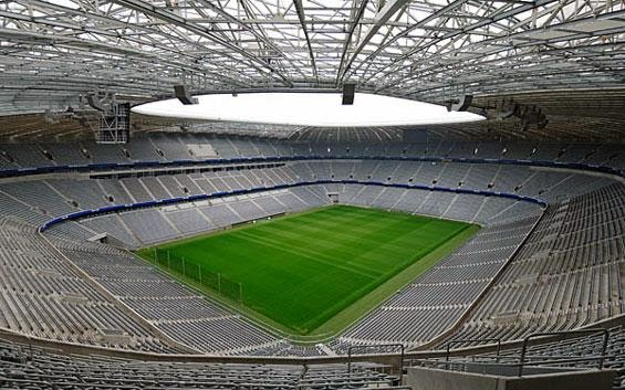 Interior del Allianz Arena en Munich