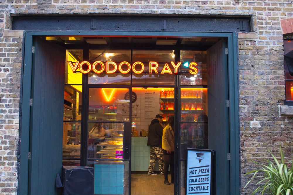 Exploring London The Cheese Bar, Camden pull down the moon