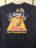 vintage camel n smokin t-shirt- made in usa