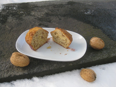 Walnuss-Karamell-Muffins mit Ahornsirup