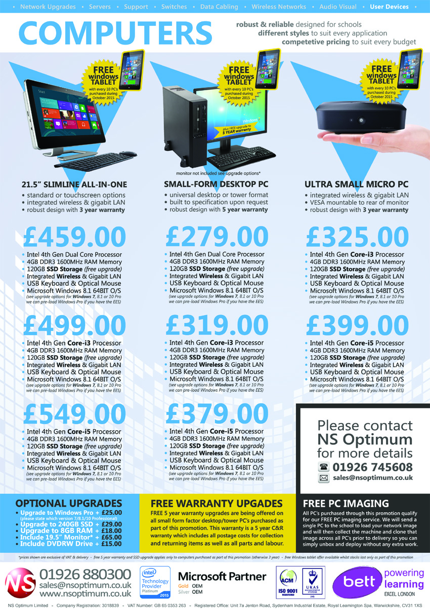 IT in UK Schools Computers for Schools