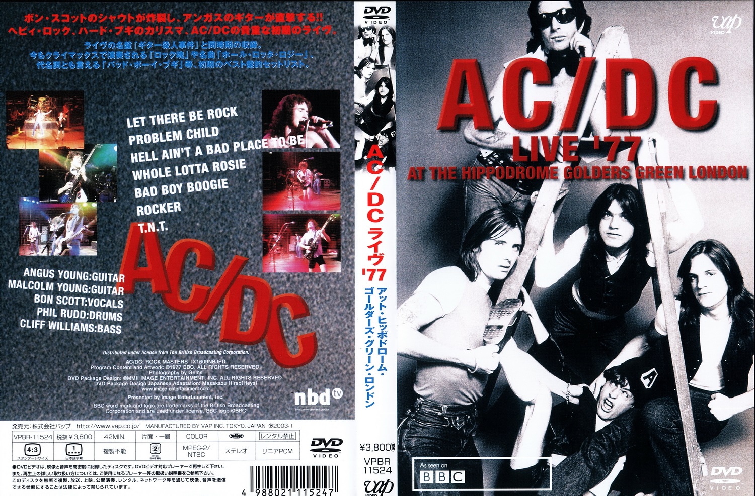 T.U.B.E.: AC/DC - 1977-10-26 - London, UK (DVDfull pro-shot)