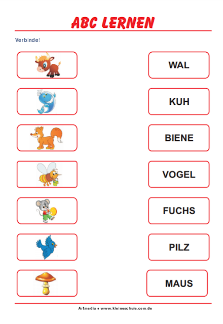 Buchstaben lernen / ABC lernen - Tipss und Vorlagen
