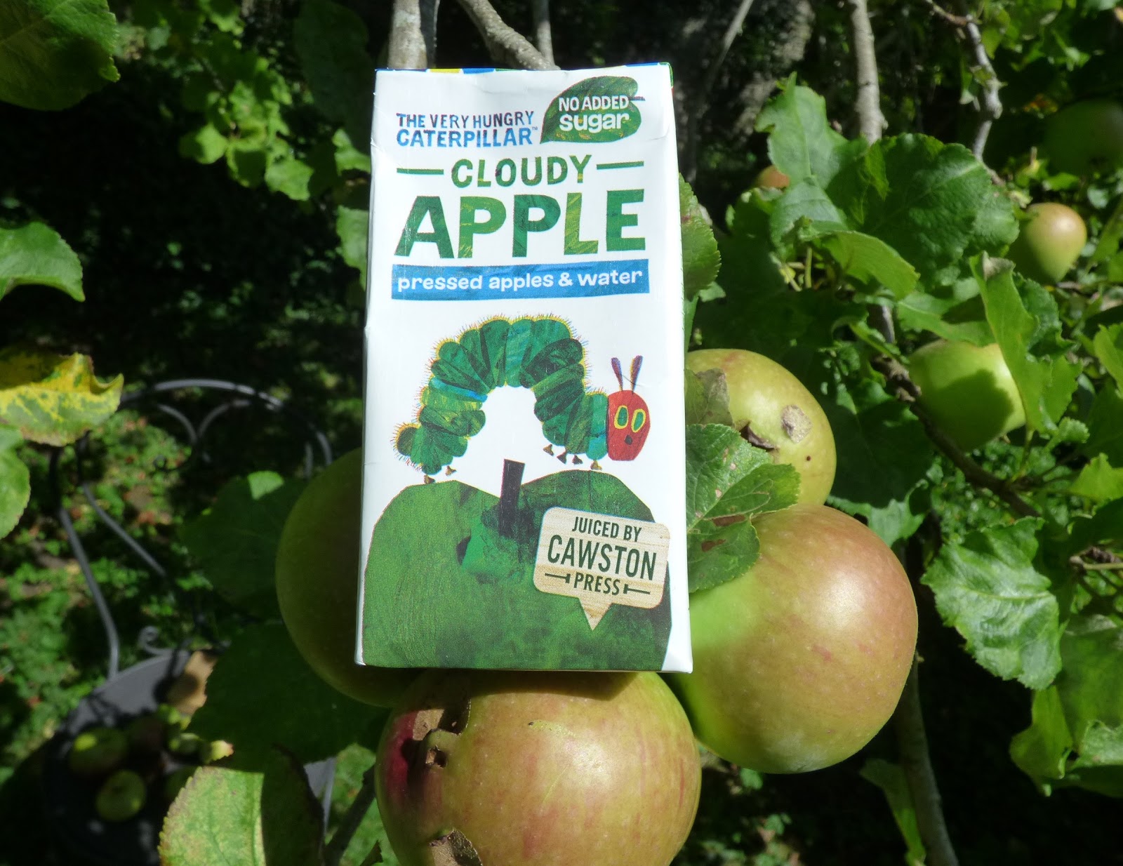 Chez Maximka Cawston Press The Very Hungry Caterpillar Cloudy Apple juice