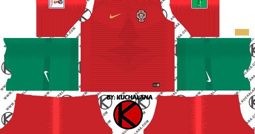 Portugal 2018 World Cup Kit - Dream League Soccer Kits - Kuchalana