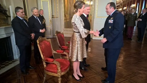 Queen Mathilde and King Philippe attended the new year reception held for representatives of SHAPE and NATO 