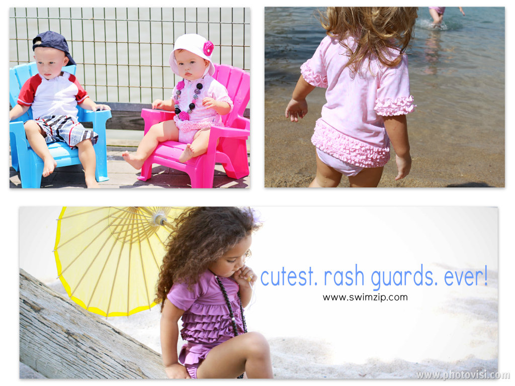 Stylish UPF 50+ Rash Guard Swimsuits and Swimwear by SwimZip SPF Swimwear for Toddlers with Sun