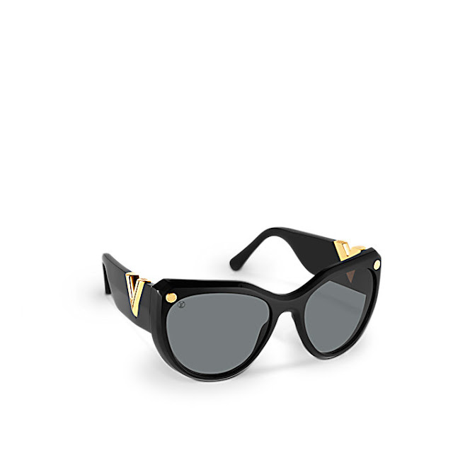 These Louis Vuitton sunglasses show a good example of a pattern through the  lens. It h…