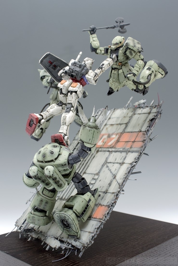 1 144 scale gundam in inches
