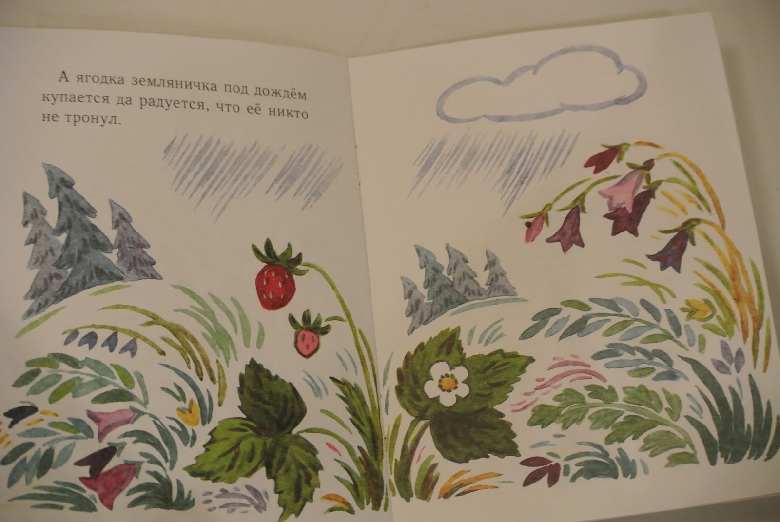 Сказка н павловой земляничка текст с картинками