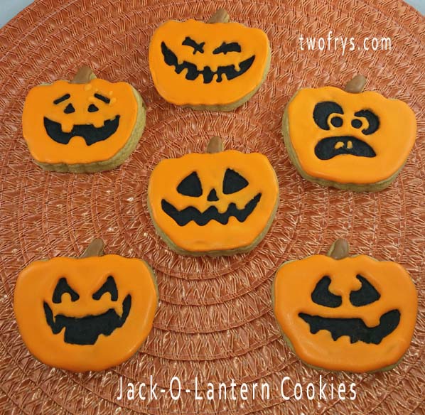 Two Frys JackOLantern Cookies