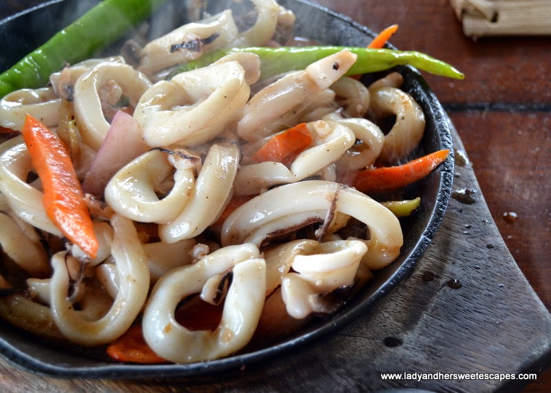 Badjao Seafront's sizzling squid