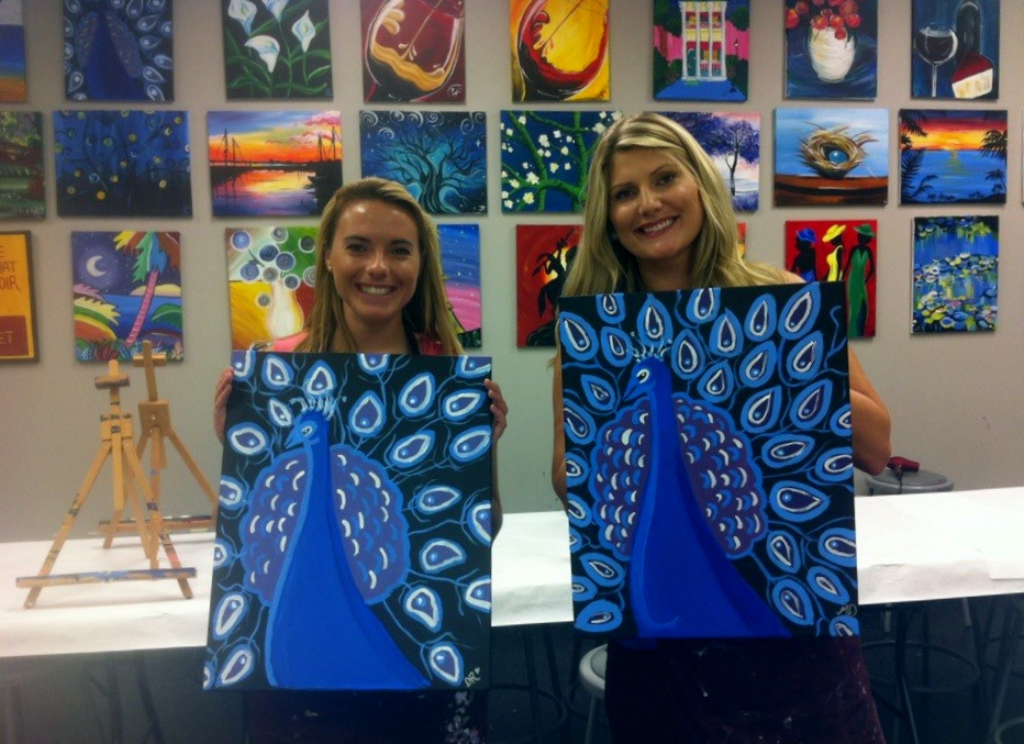 Alpha Chi Omega TallahasseeThomasville Painting with a Twist Recap TBT
