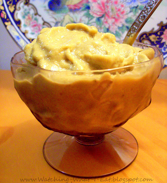 Watching What I Eat Enjoying 'Ice Cream' made from bananas