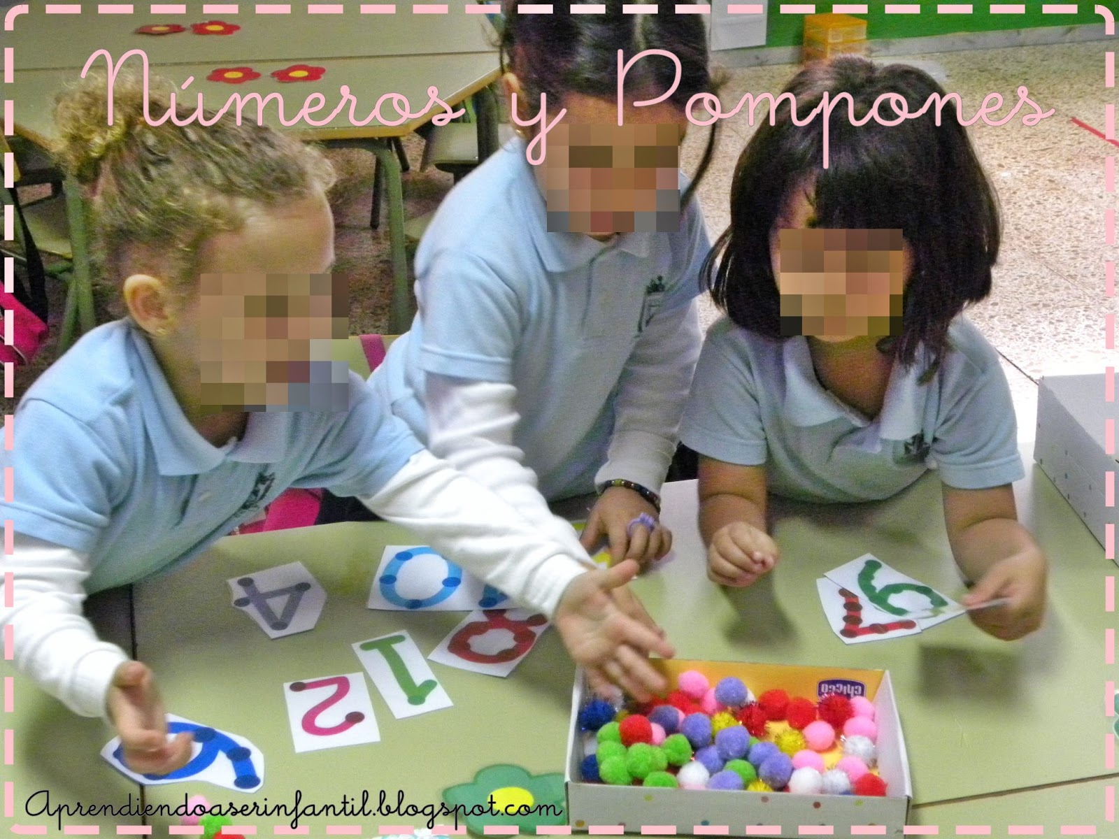 Aprendiendo a ser Infantil: Números y Pompones