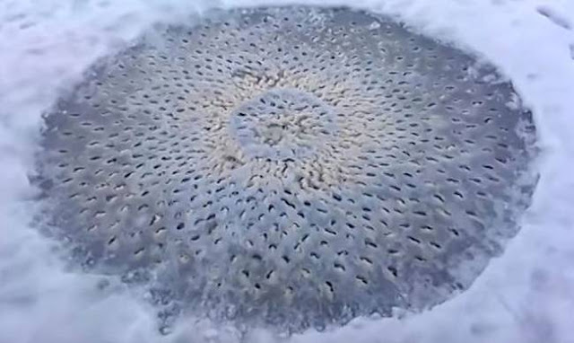 Μυστηριώδη εξωγήινα αυγά εντοπίστηκαν σε παγωμένη λίμνη;  