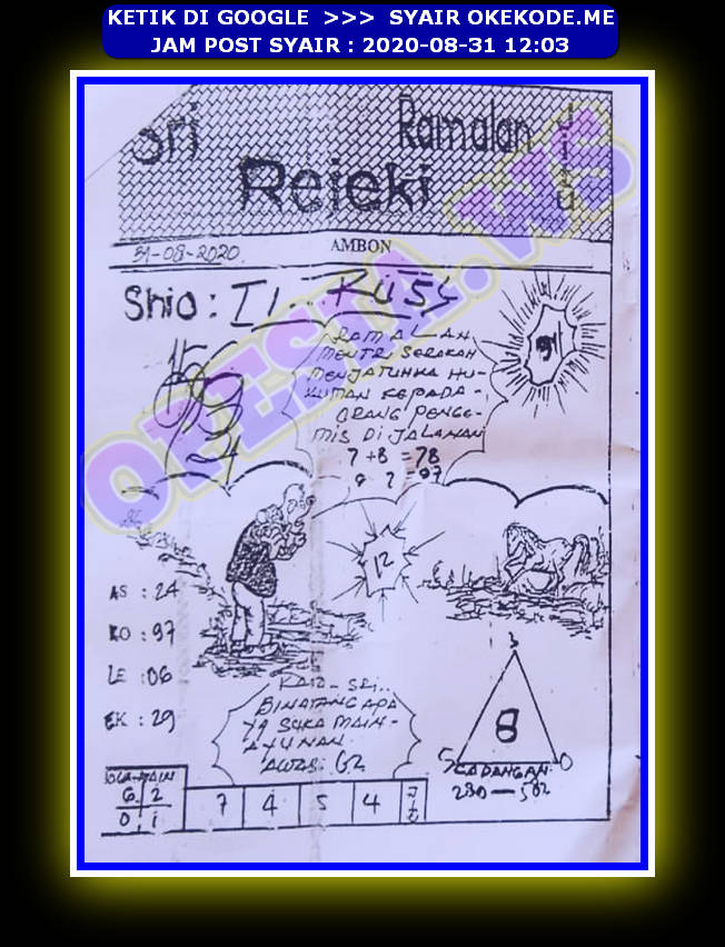 1 New Message Kode Syair Hongkong 31 Agustus 2020 Forum Syair Togel Hongkong Singapura Sydney