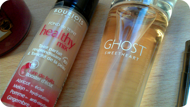 Bourjois healthy mix foundation, Ghost sweetheart perfume