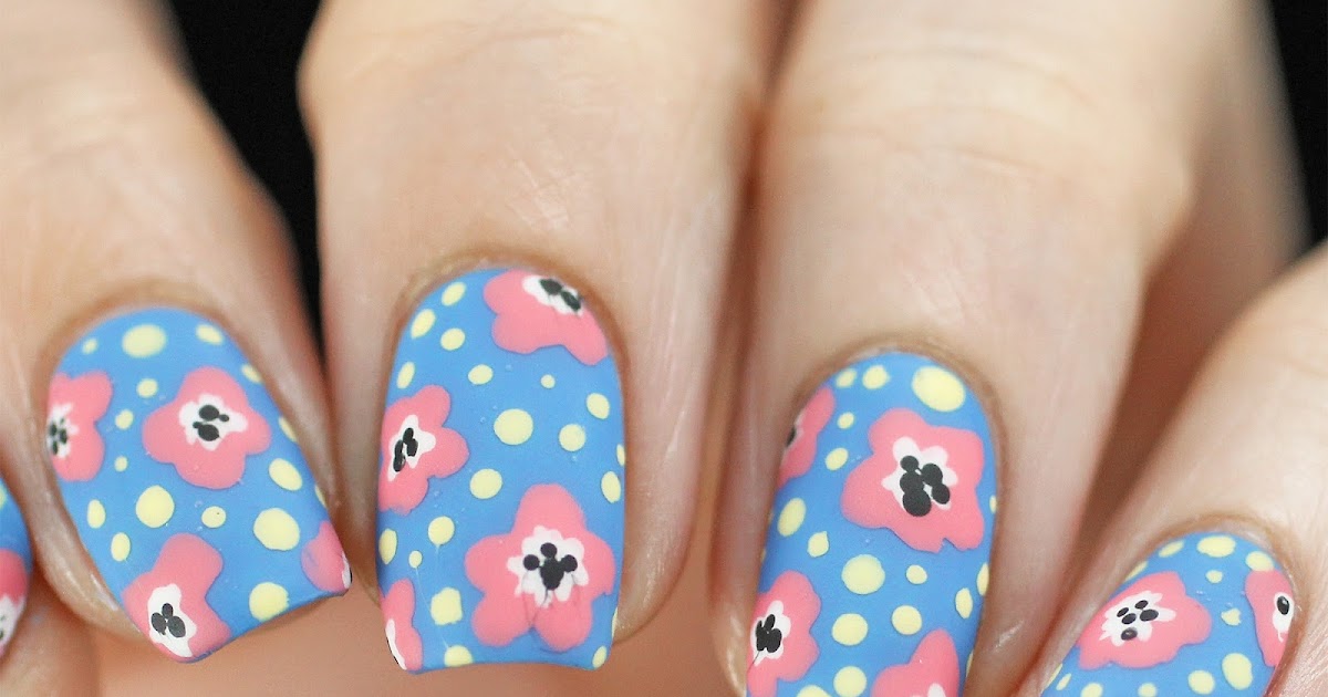 9. Floral Nail Designs Using Dotting Pen - wide 5