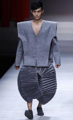 Diseño de modas muy extravagante.