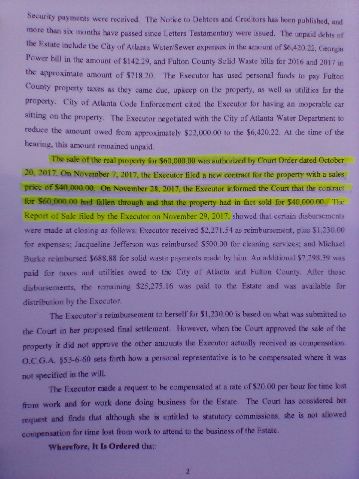 James Is An Atlanta Jeweler FALSE FULTON COUNTY ESTATE DEED ALERT ON