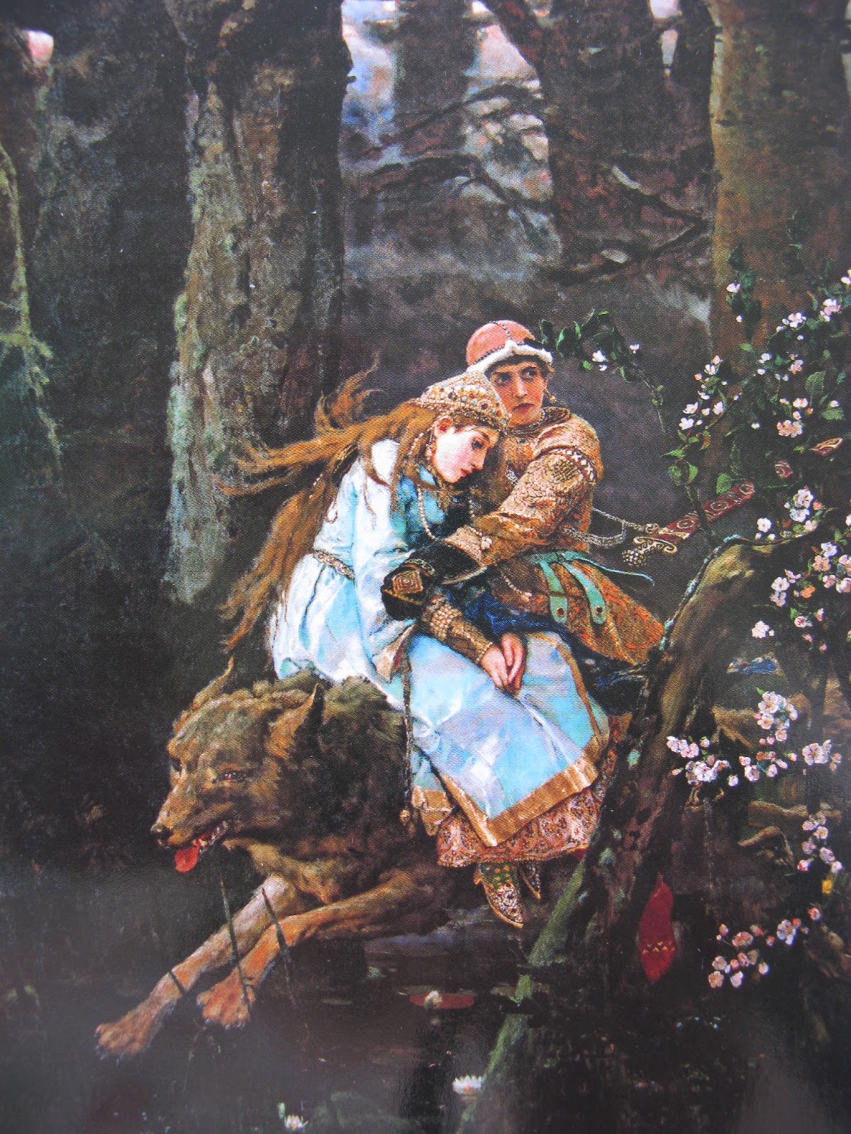 Иван царевич и серый волк автор картины