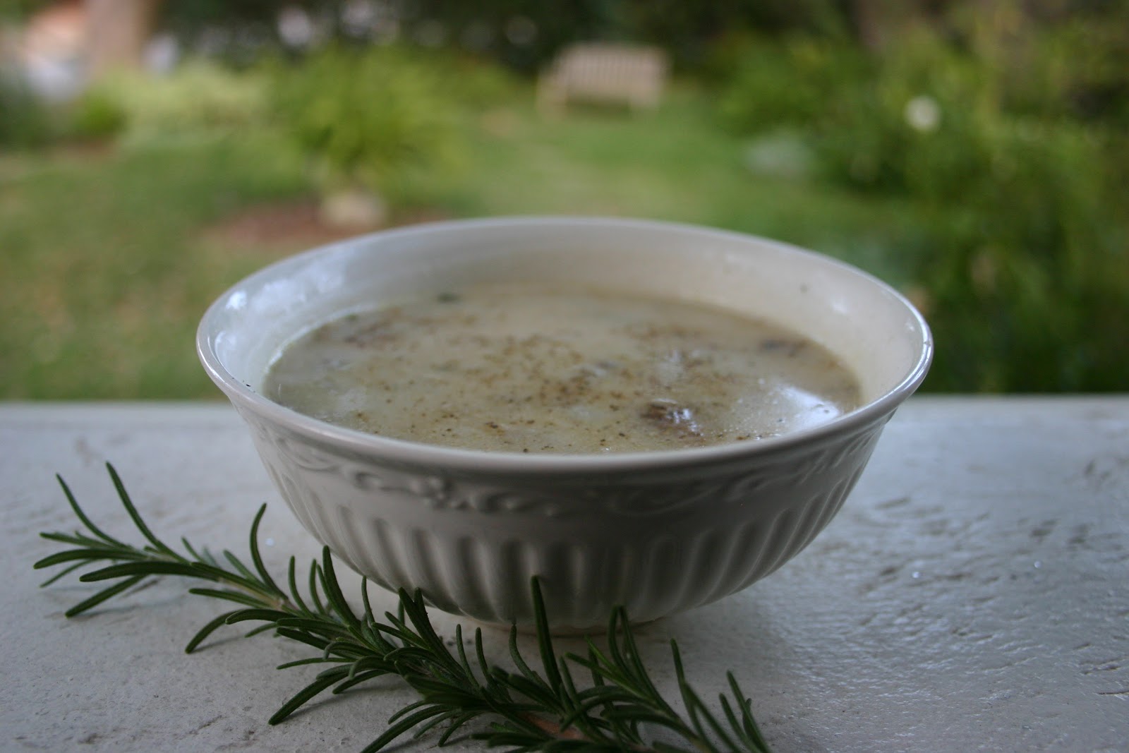 potato soup & portion size The Gardener's Cottage