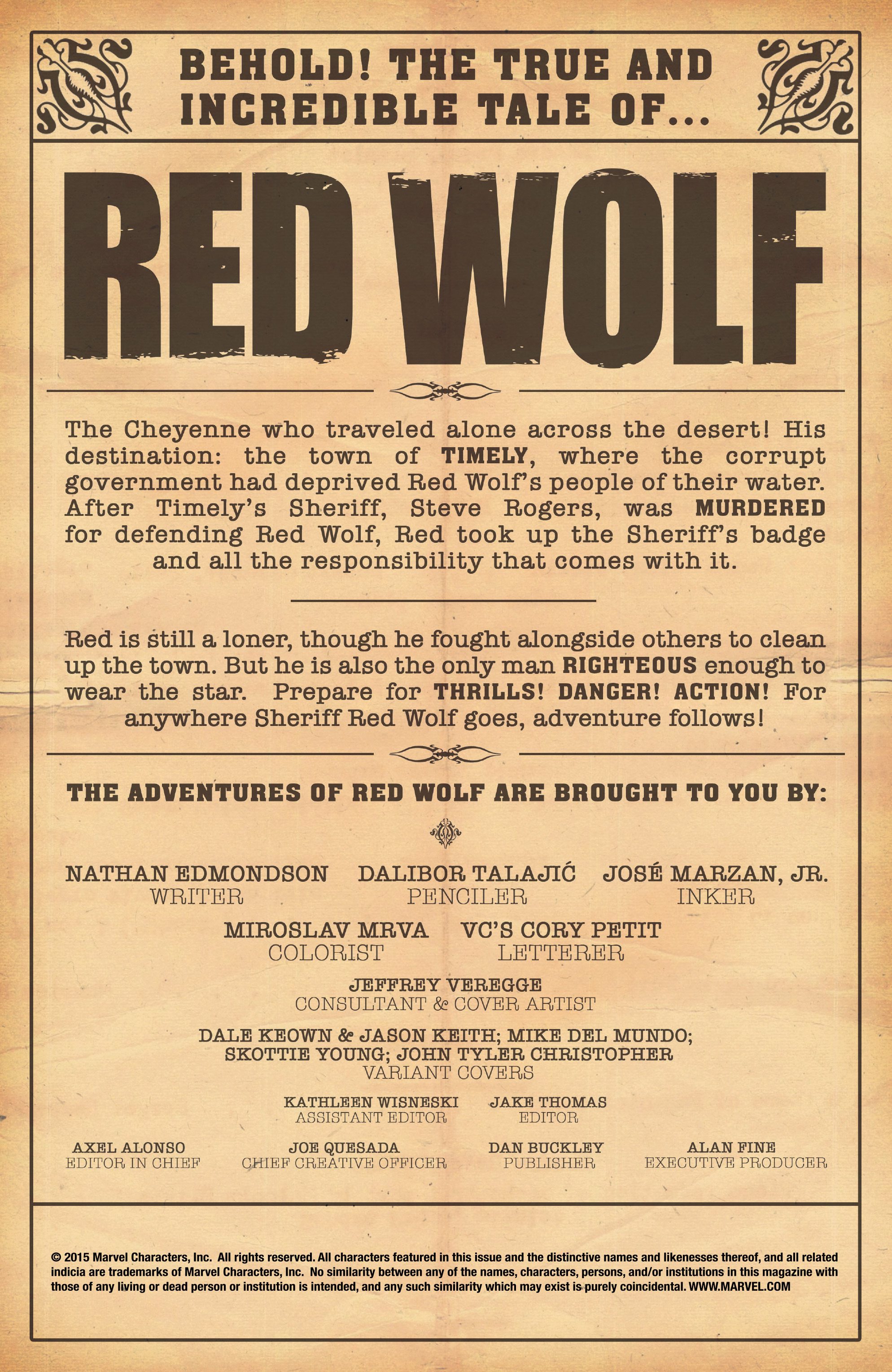 Read online Red Wolf (2016) comic -  Issue #1 - 2