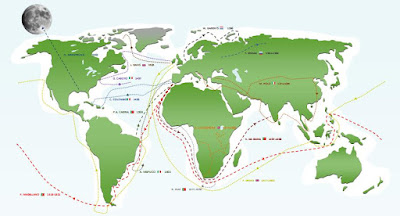 world exploration travel routes map