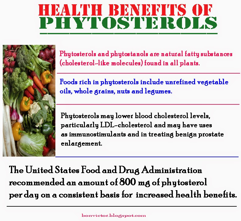bonvictor.blogspot.com Health benefits of dietary phytosterols