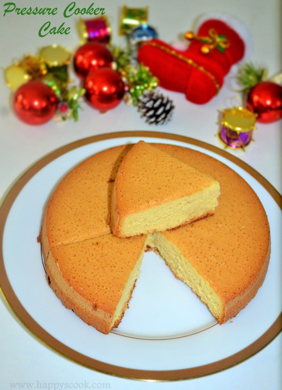 Pressure Cooker Vanilla Sponge Cake Recipe Vanilla Sponge Cake using
