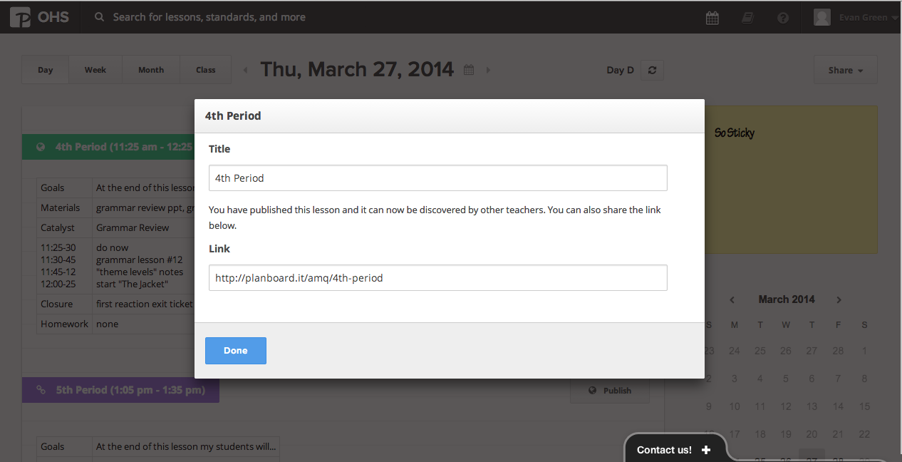 Integrating Technology into English Instruction Project 2 Planboard