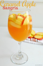 Caramel Apple Sangria is the party drink to celebrate all things fall. 