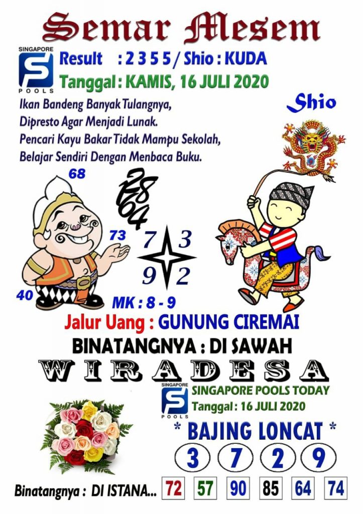 Prediksi Syair Sgp 16 Juli 2020 Syair Togel Sgp Pangkalantoto