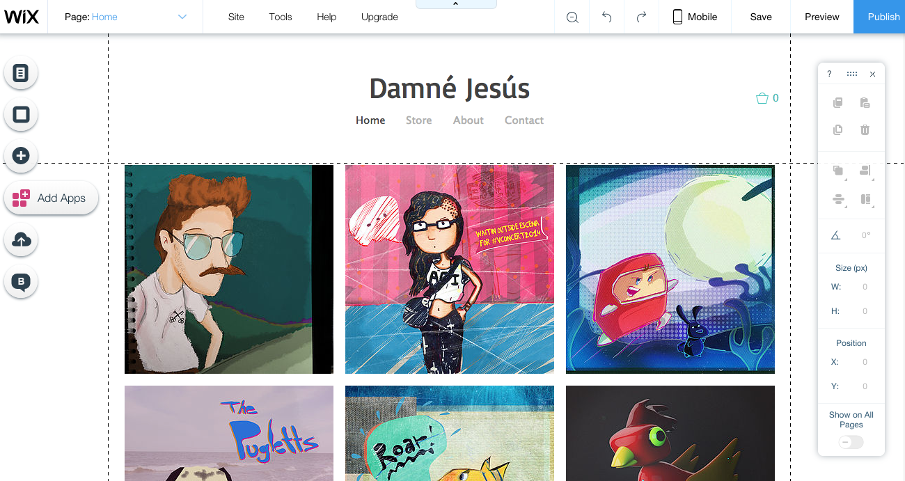 Cómo crear una art store online con WIX Dessignare Media Arte y