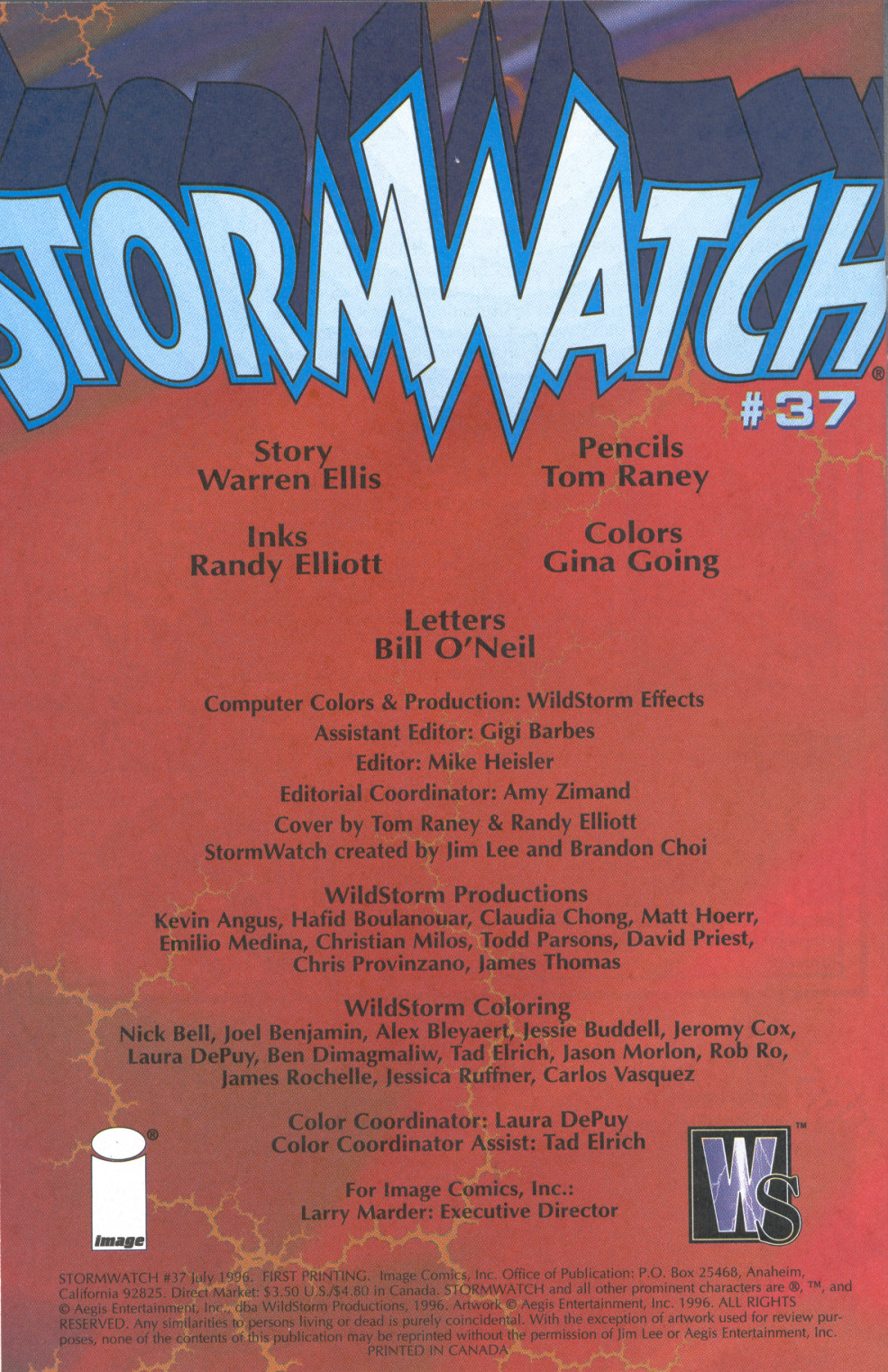 Read online Stormwatch (1993) comic -  Issue #37 - 40