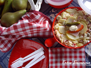  Ensalada de papas con cerdo ahumado 