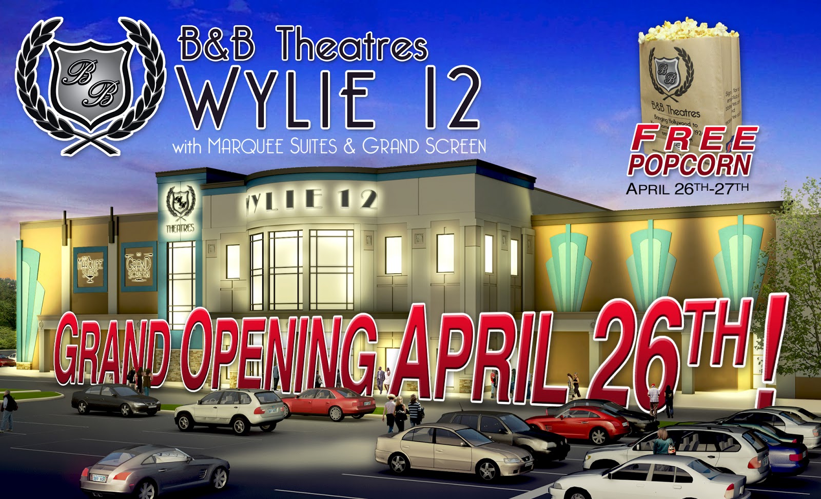 Dallas Movie Screenings Grand Opening of the B and B Wylie Cinema 12