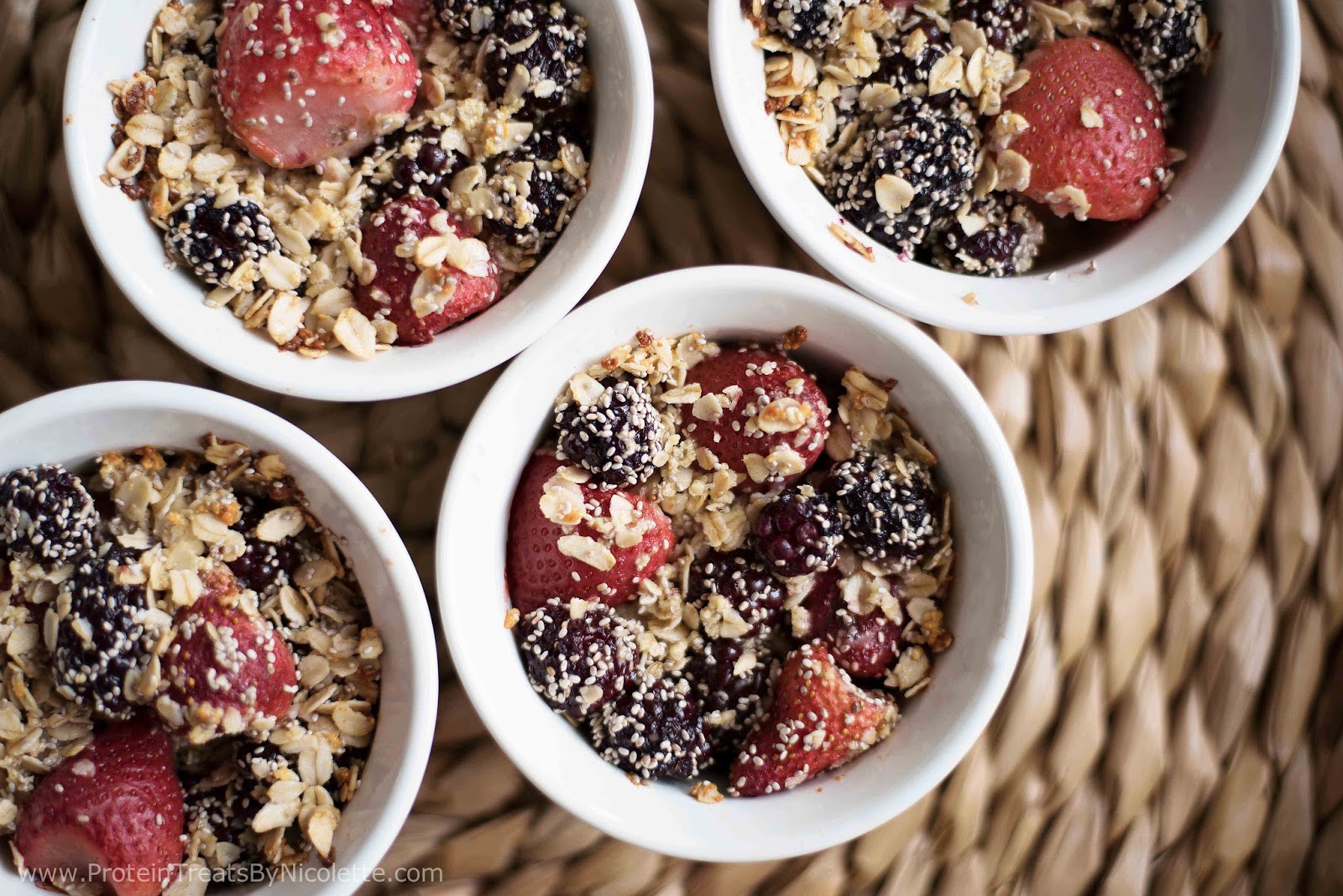 Protein Treats By Nicolette Double Berry and Chia Protein Crumble